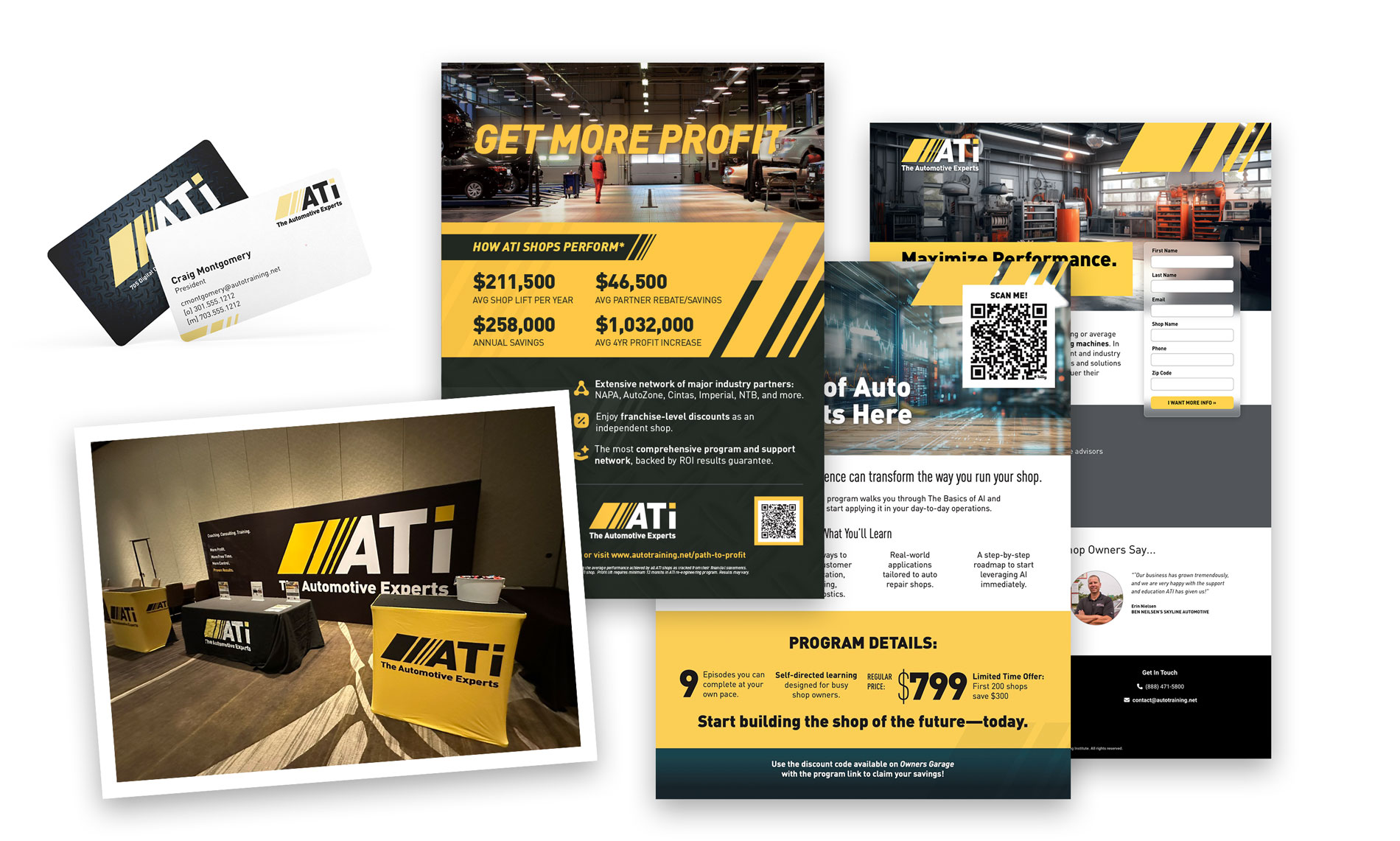 Assorted brand elements